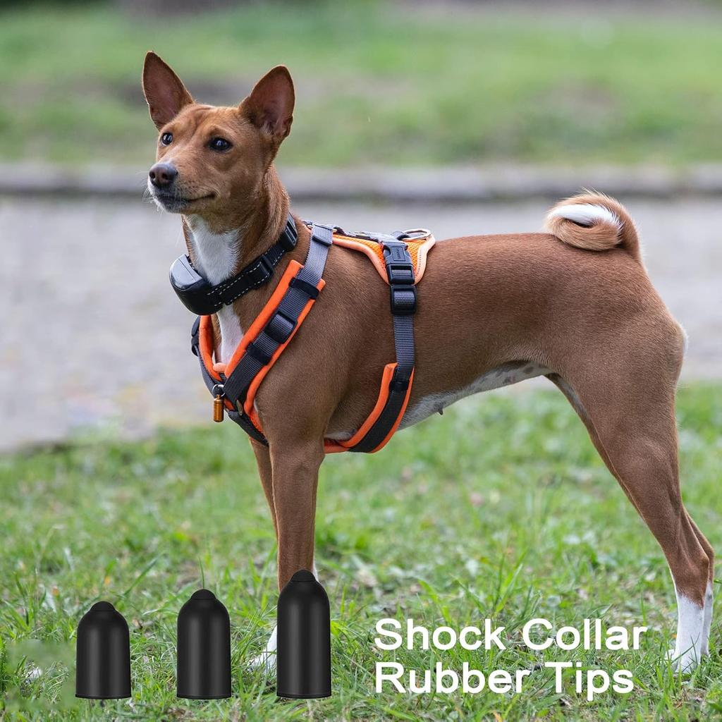 Dog Shock Collar Rubber Tips 12 pcs Training Collar Replacement Silicone Covers Fits Most Brands of Shock Collar (20mm)