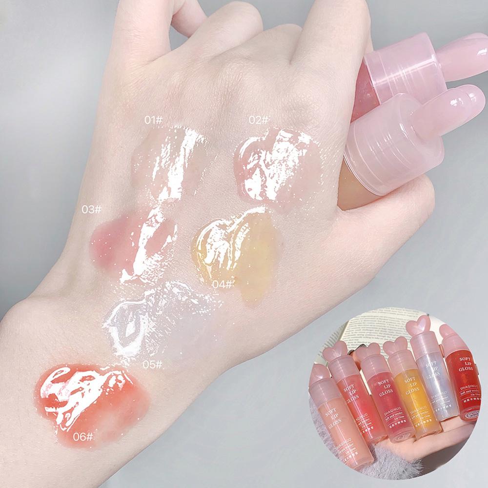 SHAQINUO Moisturizing Lip Gloss, Lightweight Lip Oil Plump Lips Mirror Clear Lipstick