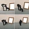 Human And Dog Statue Cute Resin Pet Sculpture for Home Office Desk Shelf