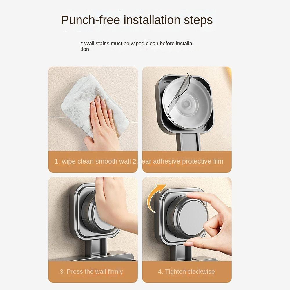 No Punching Hair Dryer Holder Wall Mounted Hairdryer Organizer Box New Wall Dryer Cradle  Bathroom
