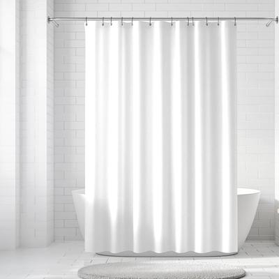 Tenda Doccia in Plastica Moderna, Tenda Doccia in PEVA Monocolore, Tenda Doccia Impermeabile con Occhielli per Bagno