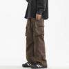 Pants men's overalls loose straight autumn new charge pants multi-pocket versatile straight casual trousers tide