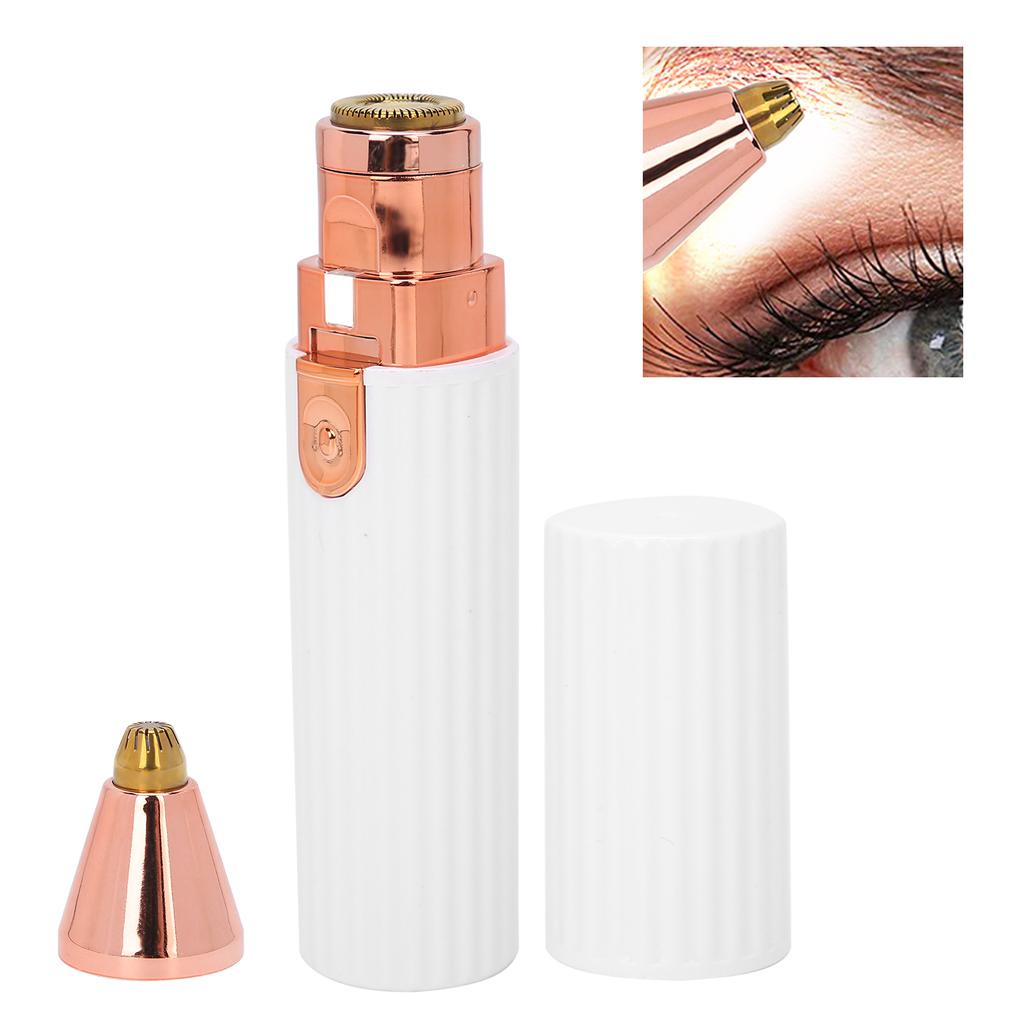 2in1 Mini Eyebrow Trimmer Electric Lip Cheek Hair Remover Facial Shaver Hair Removal Tool