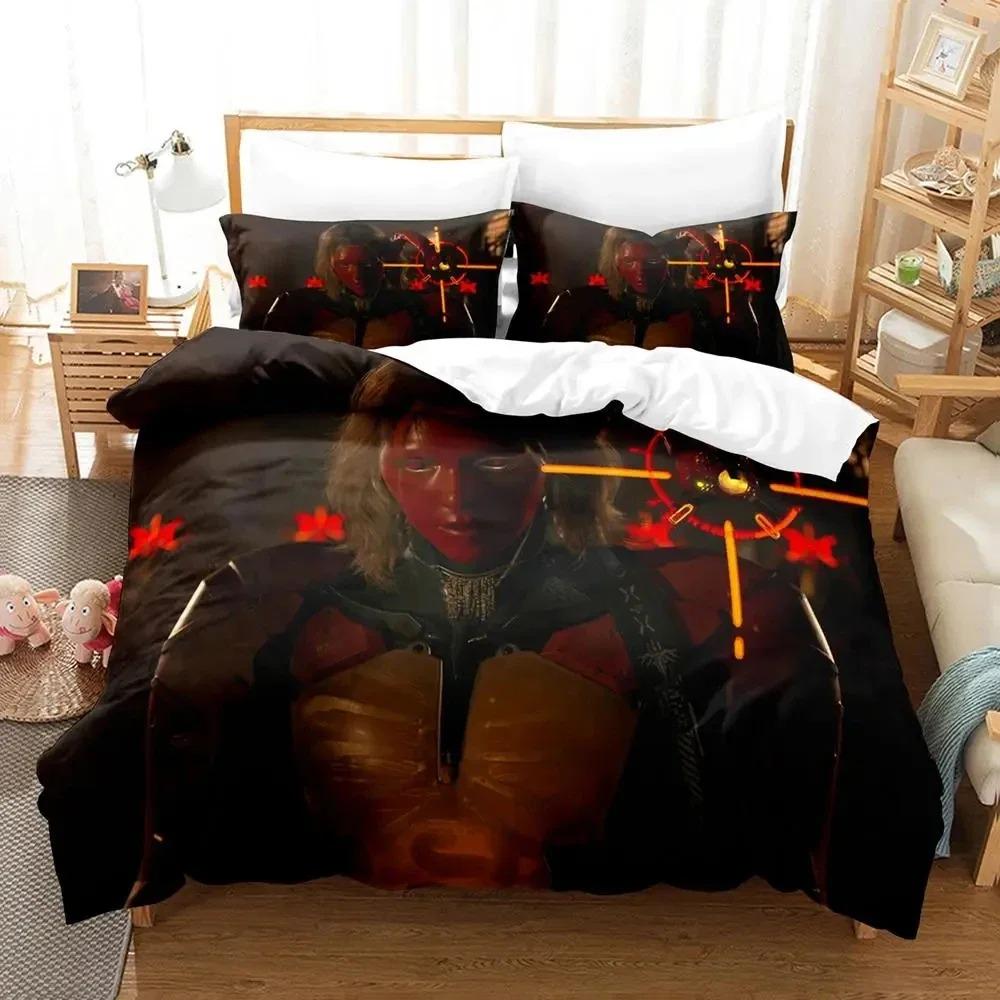 3D Print Death Stranding Bedding Set Duvet Cover Bed Set Quilt Cover Pillowcase Comforter King Queen Size Boys Adult Bedding Set