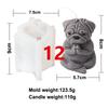 Yoga Animal Silicone Mold 3D Pug Prayer Meditating Rabbit Mould Praying Turtle DIY Mold Scented Candle Pet Plaster Resin Mold
