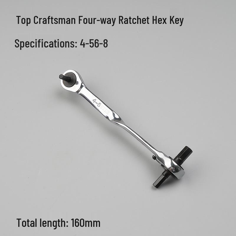 Craftsman 4-Way Ratcheting Hex Key Wrench with Hexagonal Handle