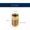 10 Pcs M10 X 1.0 Metric Thread Brake Line Fittings for 3/16" Tube, 10 X 1.0 Mm Metric Nuts for Most Cars Trucks SUVs