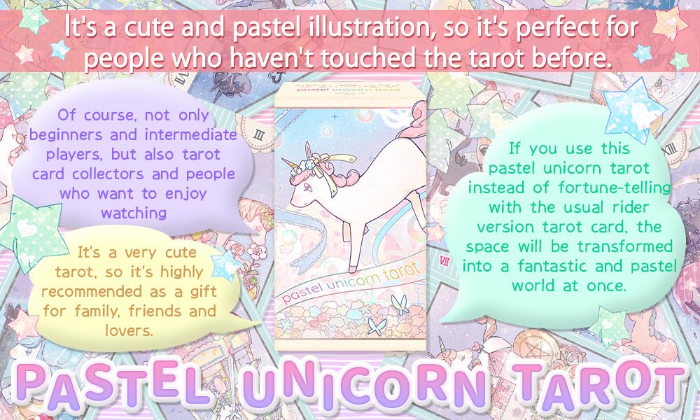 Tarot Cards Pastel Unicorn Tarot PASTEL UNICORN Rider Edition [Genuine]