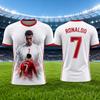 Vente Chaude Mode Ronaldo T-shirt de Football pour Enfants Impression 3D Étoile du Football Maillot Souvenir Haut de Sport Respirant Pour le Port Quotidien