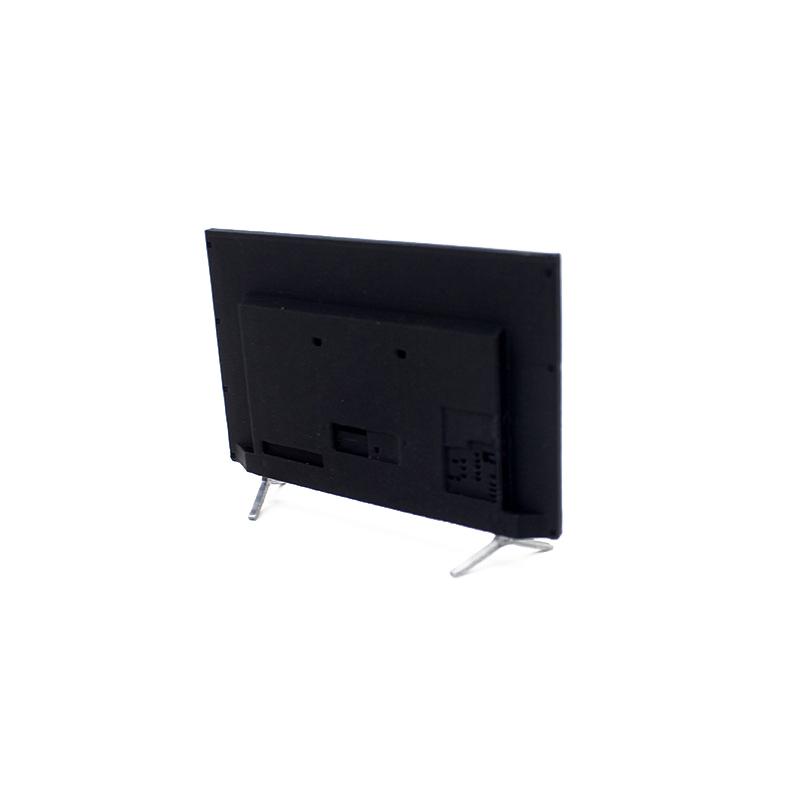 1:12 Puppenhaus-Fernseher, Simulationsfernseher, Mini-Fernseher mit Ständer, Basismodell, Miniaturmöbel, Puppenhaus, Wohnzimmerdekoration