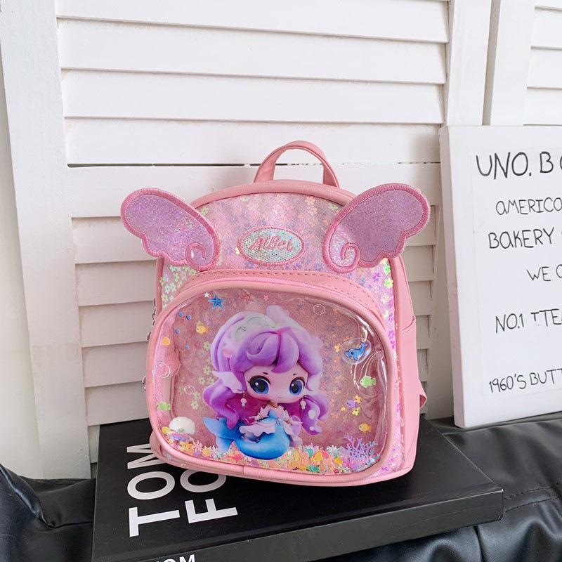 Pailletten Prinzessin Kinderrucksack - Niedlich, Leicht, Cartoon Vorschultasche für Kinder