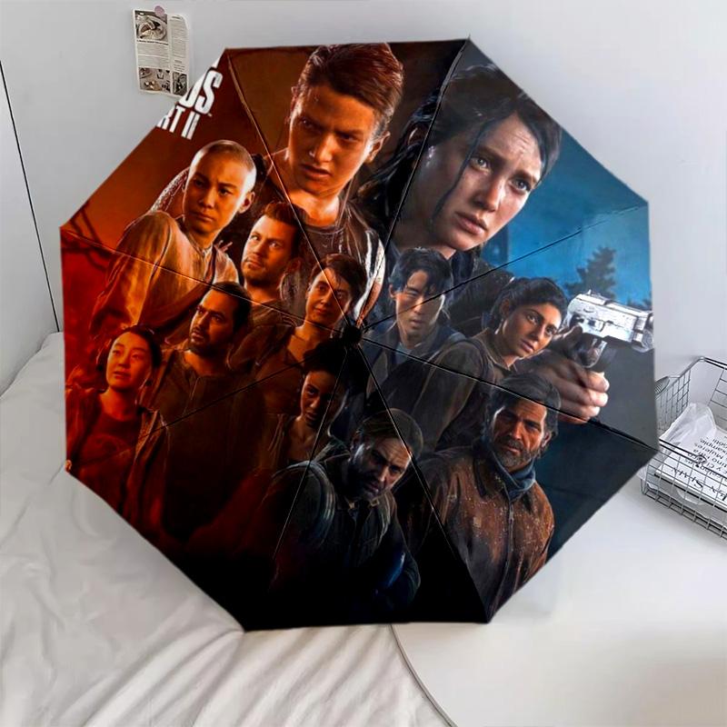 Survival Post-Apocalyptic World Folding umbrella Umbrella 8 paraphenoid bones Three folds travel Sun umbrella