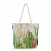 Multifunctional Flower Printed Thick Rope Shoulder Beach Bag Casual large capacity handbag 7612