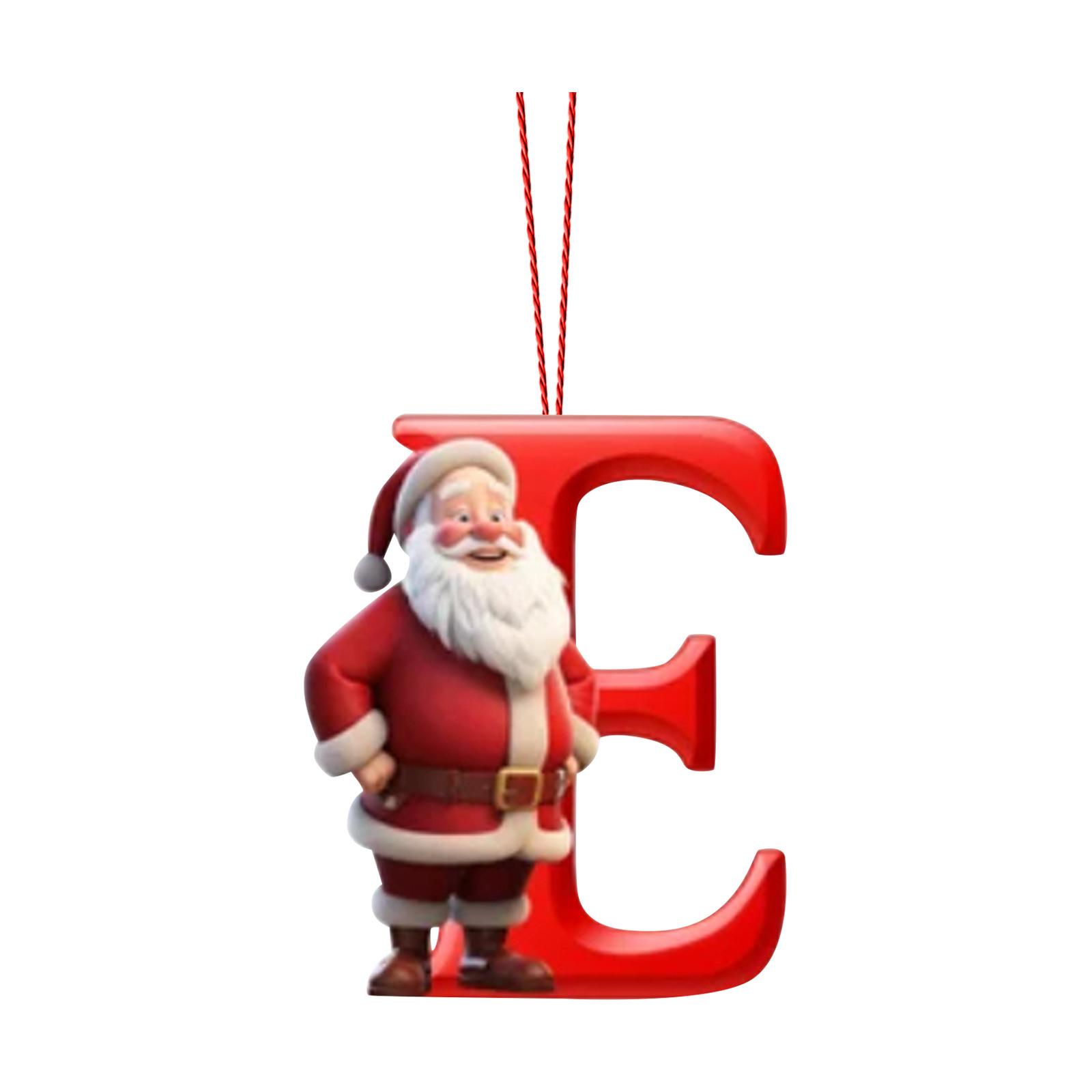 

2D 26 букв Рождественские украшения Акриловые плоские Рождественские елки Украшения для дома Украшения One Size