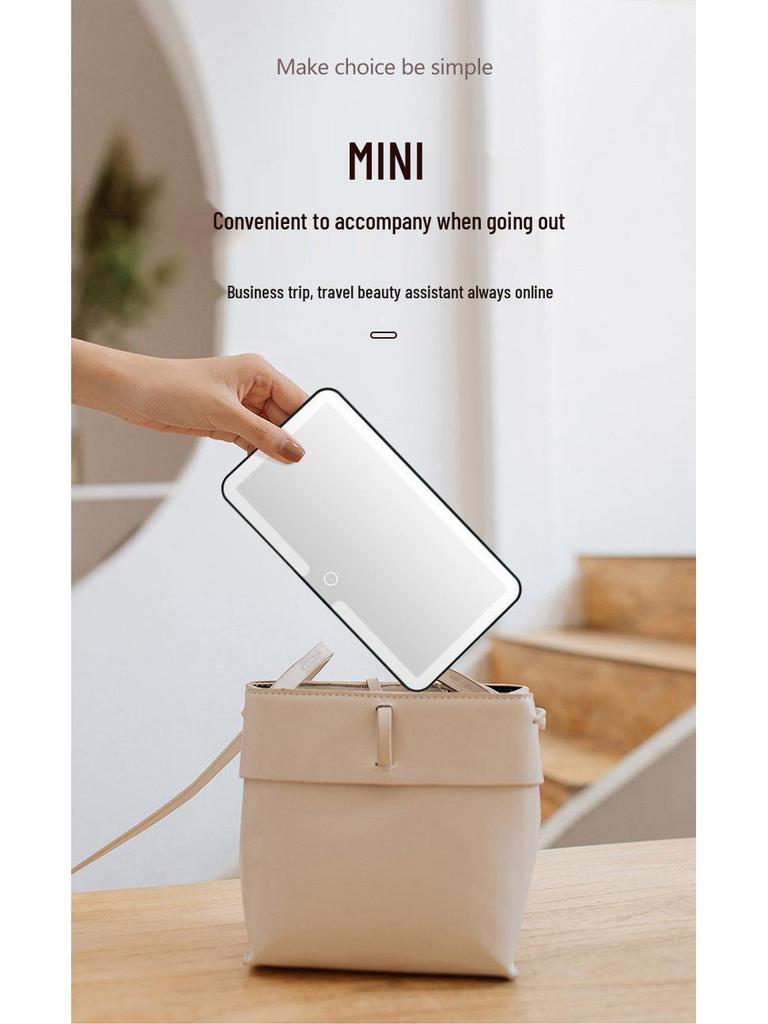 LED Light Car Sun Visor Makeup Mirror - Shatterproof HD Interior Dressing Mirror