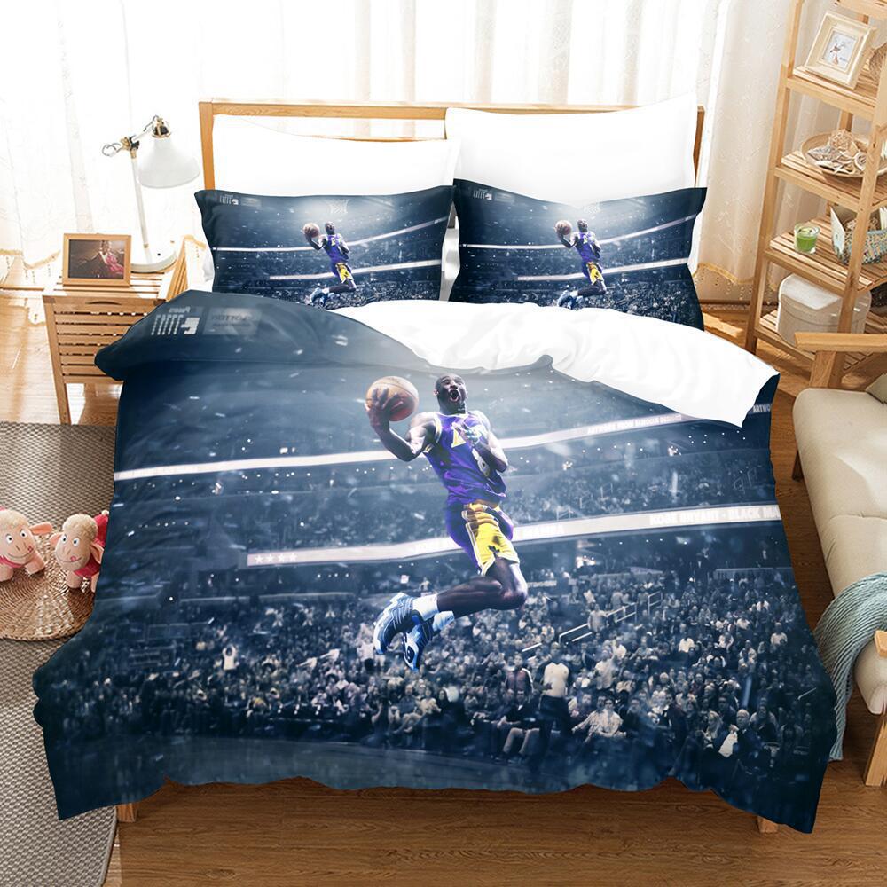 Basketball Digital Printing Bedding Three-Piece Microfiber Polyester Cotton Duvet