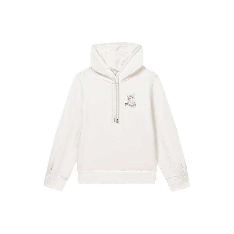 

New FILA Sweatshirts Women s Light Beige White F11W348209F-IV M