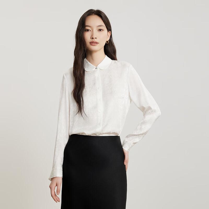 Women s Slim-Fit Long-Sleeve Silk Shirt XL