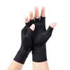 1 Paire Gants de Protection Poignet Demi-Doigt Élastiques pour l'Équitation Fibres de Cuivre Gants de Compression Arthrite Accessoires de Cyclisme