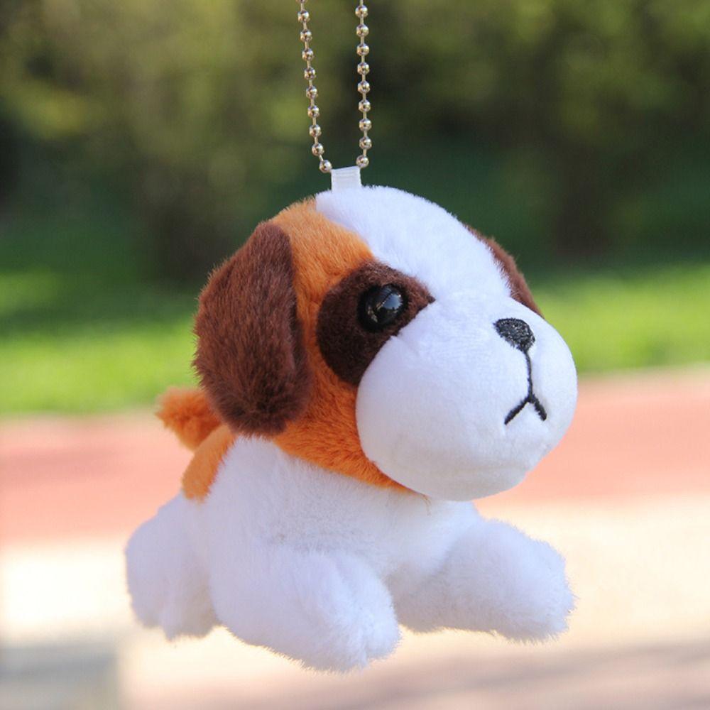Stuffed Animal Puppy Plush Keychain Bag Charm Dog Plush Doll Jewelry Gift Dog Pendant  Car Keyrings