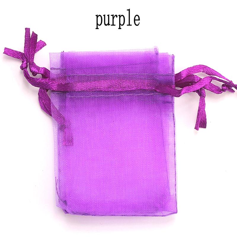 100pcs/lot Organza Bag 5*7cm,7*9cm,9x12cm Christmas Wedding Drawstring Bag Candy Bags Gift Pouches Jewelry Packaging Display