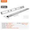 10 Pairs of 609.6mm Drawer Slides Side Mount Rails, Heavy Duty Full Extension Steel Track, Soft-Close Noiseless Guide Glides Cabinet Kitchen Runners