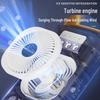 Compact USB Rechargeable Three-Speed Spray Fan with Humidifier for Desktop Use