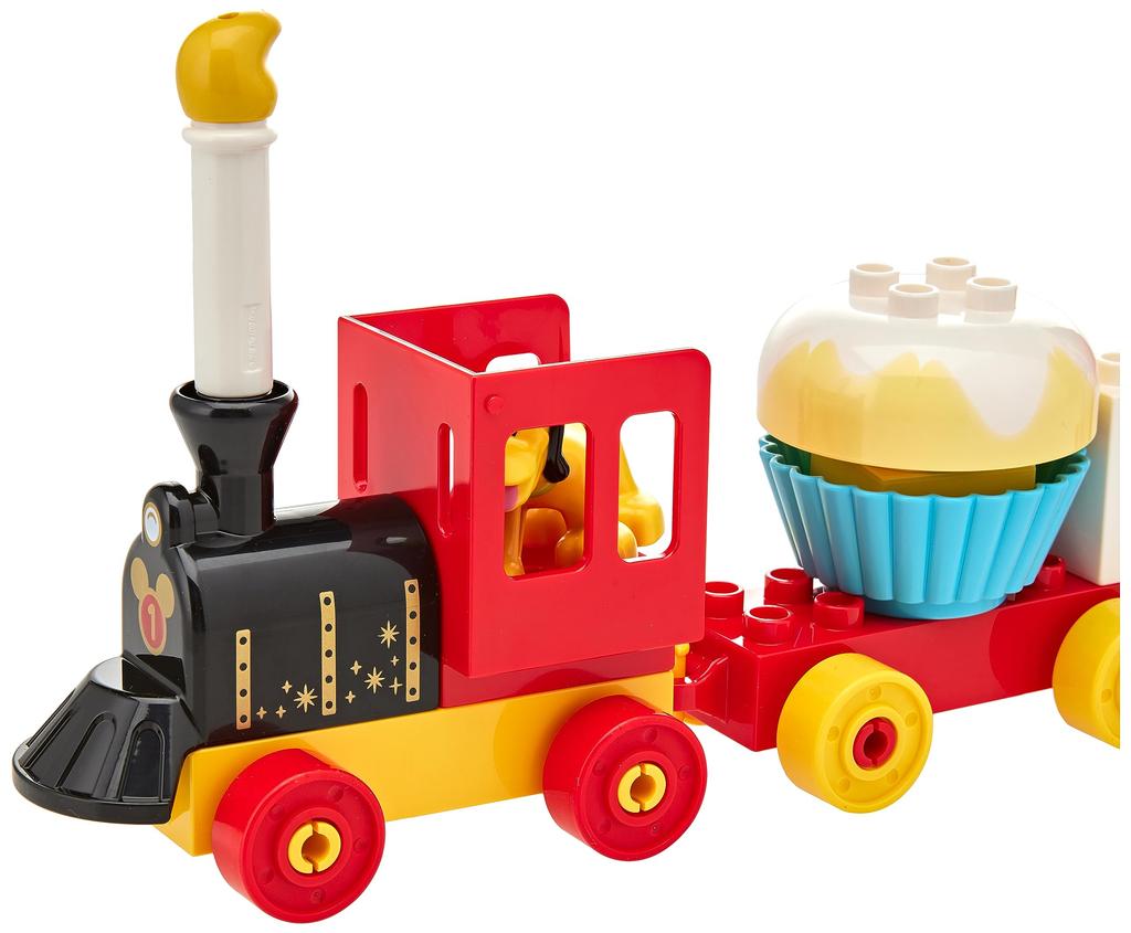 LEGO Duplo Mickey and Minnie's Birthday Parade Toy, Birthday Gift, Educational Building Blocks, Pretend Play for Boys and Girls, Ages 18 Months, 2 Yea