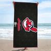 Cleveland Indians Print Beach Towel, Large Soft Quick Dry Towel for Beach Camping Swimming