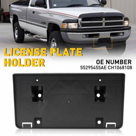 

Front License Plate Bracket Holder Fit 1994-2000 2001 2002 Ram 1500 2500 3500 EV