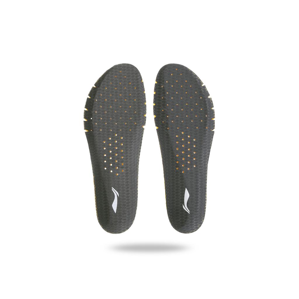 Li Ning Badminton Sports Series Ultra Soft High Elastic Sweat Absorbing Breathable Shock Absorbing Insoles Unisex Insoles Carbon-Gray AXZS002-2