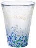 ADERIA Tsugaru Vidro Sea and Sky Made In Gift Box Gift for Gift Foam-Making Glass, Design, 305ml, Japan, Included. Highball, Beer, Sake, Tumbler,