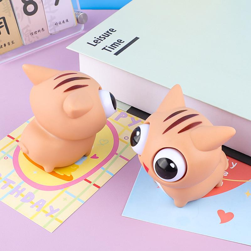 Cat Animal Stress Ball Material Child Toddlers Promoting Hand Coordination Eye