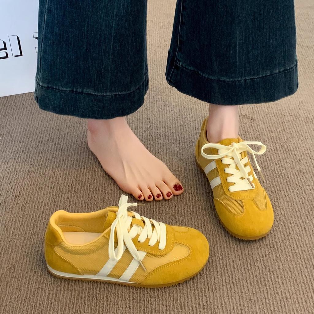 Dexun Shoes Women's Shoes 2025 Summer New Mesh Breathable Forrest Gump Shoes Casual Little White Shoes Sports Flat Baseplate Shoes