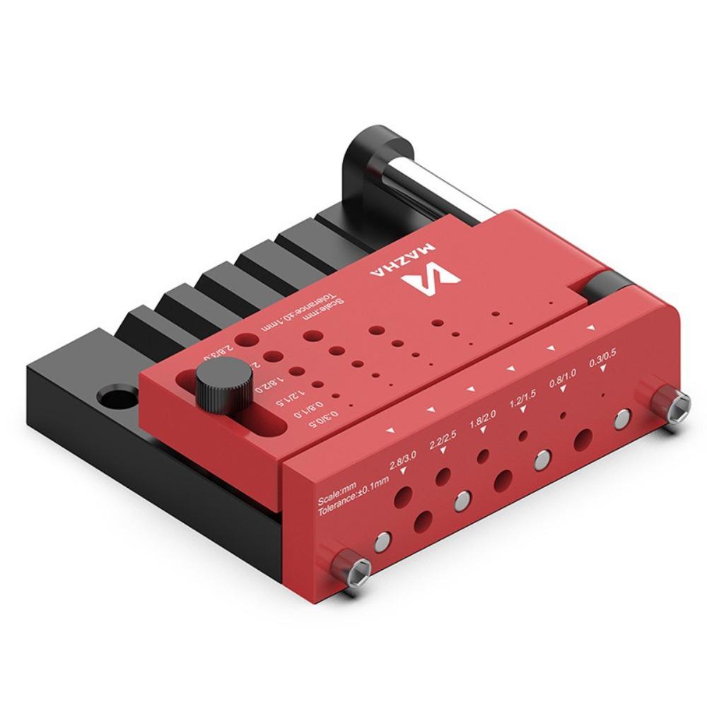 

Практичное металлическое позиционирующее устройство Пластиковый кондуктор для дюбелирования отверстий Набор DIY Архитектурная модель красный