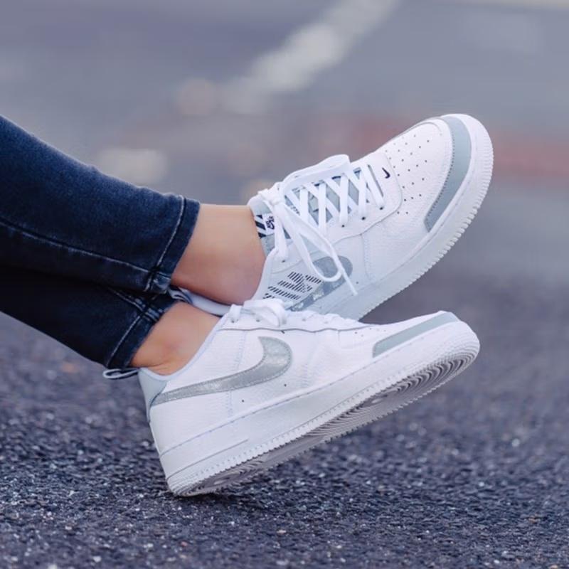 (GS) Nike Air Force 1 LV8 2 'White Wolf Grey' Kids' BQ5484-100