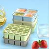 Baby Ice Cube Tray Silicone With Lids Flexible Ice Molds For Beverages,Baby Food Storage Mould, Bpa-Free