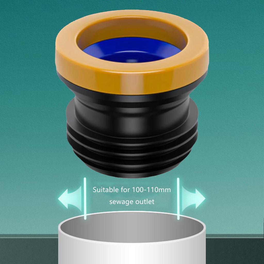 WC Überlaufdichtringe Bodenablauf Abflussrohr Flanschringe WC Becken Dichtung Flanschringe Einfach zu installieren
