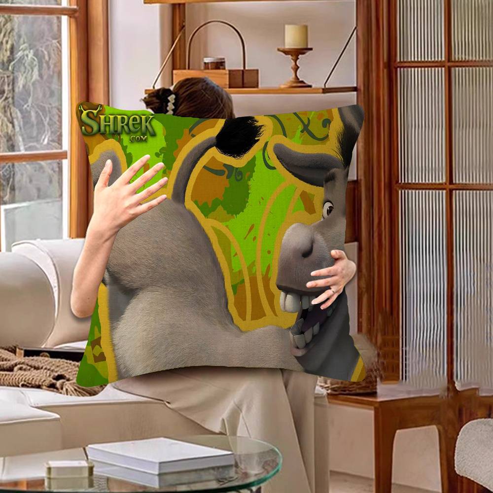 S-Shrek 2 Movie Classic Movie Pillow Gift Home Office Decoration Bedroom Sofa Car Cushion Cover Case 45x45