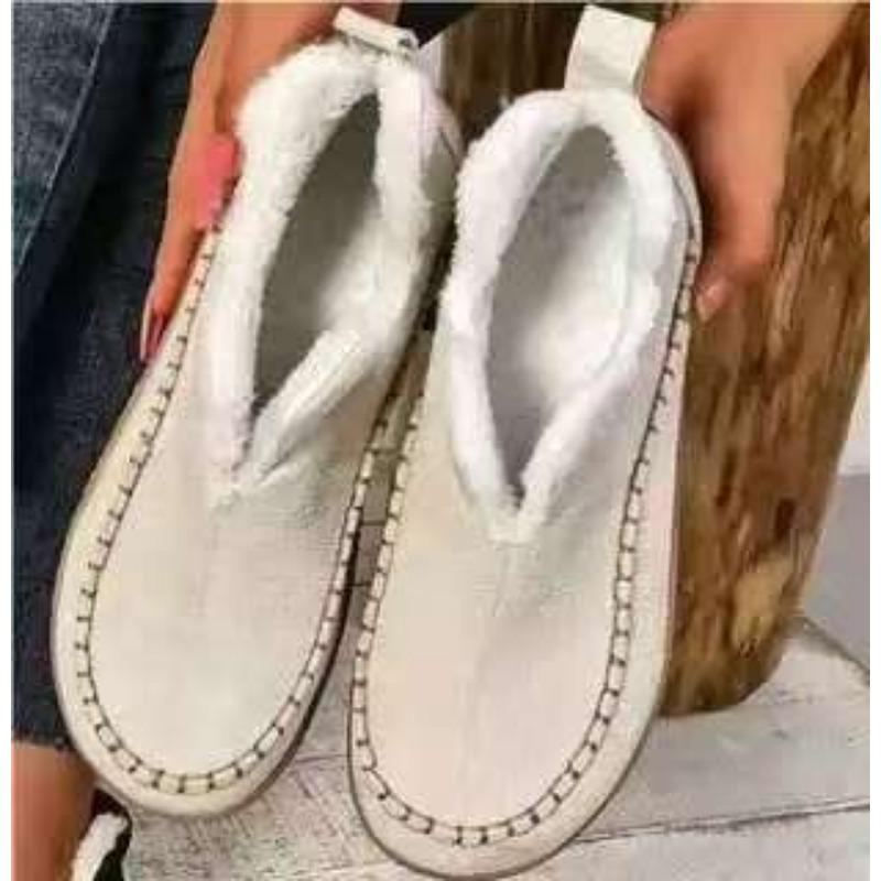 

Большой размер зимние сапоги женские осенне-зимние бархатные утолщенные рукава короткие сапоги TEUM взрывная хлопковая обувь хлопковые сапоги женские 43 белый