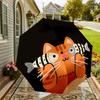 Adorable Cat with Fish Print Umbrella: Perfect for Outdoor Adventures, Auto-Opening & Closing, Lightweight and Durable, Ideal as a Gift 187