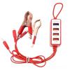 1 Pezzo Accessori per Camion Moto 4 Porte USB Clip Laccetto Caricabatterie Porta di Ricarica DC12V/24V a 5V 2.1A
