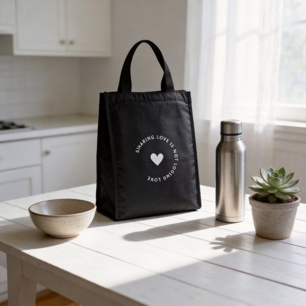 Oxford Cloth Insulated Lunch Bag With Large Capacity For Home Use