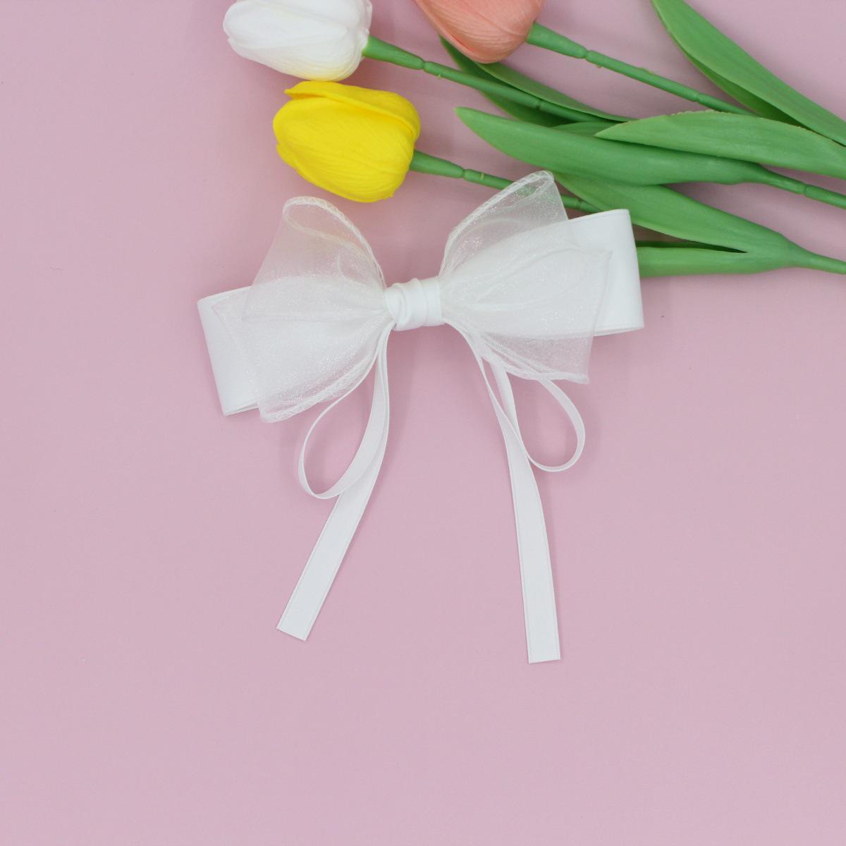 Multilayer Gauze Bow Hair Clip - Sweet Spring & Summer Accessory