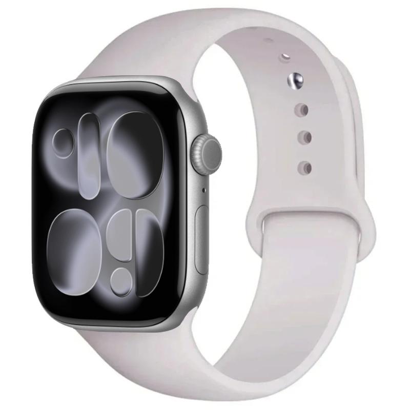 For Watch Bands 46mm 42mm 45mm 44mm 40mm Silicone Sport Bracelet Iwatch Series 11 10 - 8 7 6 5 4 SE 9 Ultra 3/2 49mm Strap