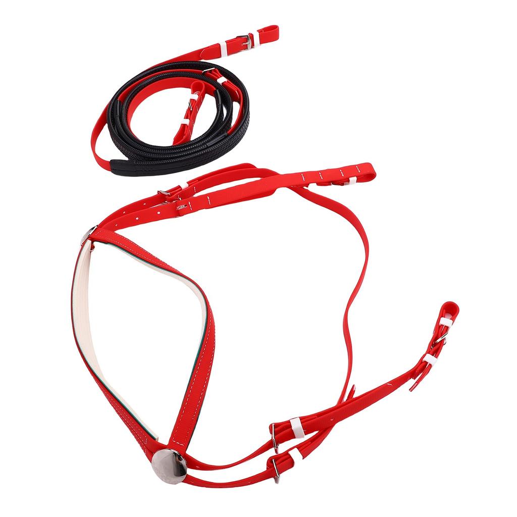PVC PU Lther Nylon Horse Bridle Rein, Horse   and Rein Set, Equestrian Equipment Idl for Competitions Daily Training Riding
