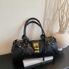 New Shoulder Bag, Retro Motorcycle Y2K Bag, Fashionable Design, Handbag, Commuting, Shopping, Armpit Bag, Women's Bag