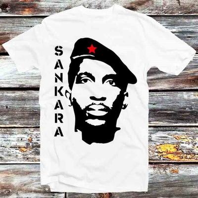 Camiseta 100% algodão Thomas Sankara Lumumba Marxista Burkina Faso 230 g/m² vintage retrô legal presente masculino feminino unissex desenho animado anime camiseta B916