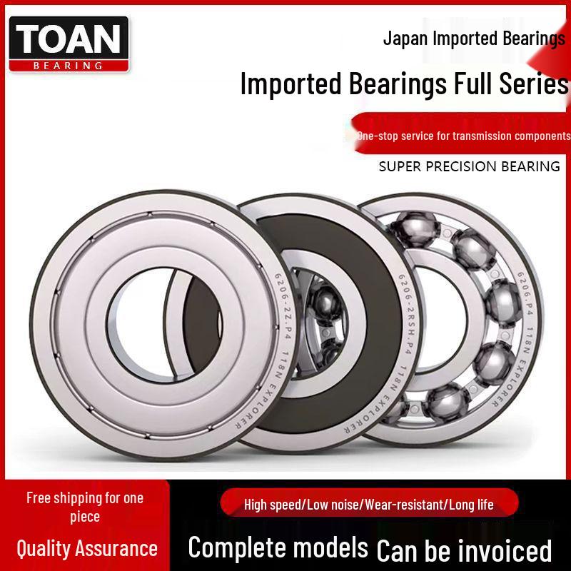 İthal Derin Oluklu Bilyalı Rulmanlar Modeller 6200-6207ZRS