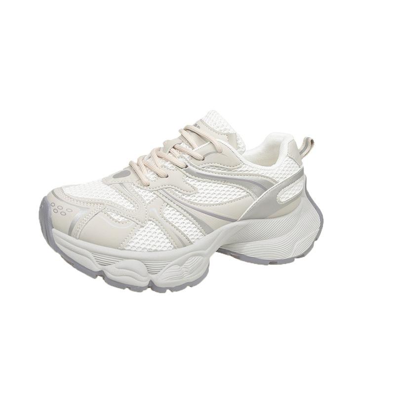 Dad Shoes Women's Spring and Summer 2025 New Fashion Versatile Mesh Breathable Thick Soles Increase Casual Sneakers Tide